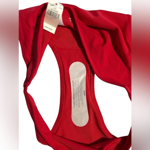 NWT Aerie American Eagle Bikini Bottom Red‎ Size Small - Picture 4 of 5